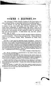 Cover of: Massachusetts - Civil War