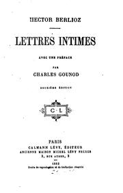 Cover of: Lettres intimes