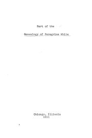 Cover of: Part of the genealogy of Peregrine White ... by Samuel Willard