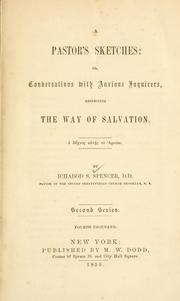 Cover of: pastor's sketches: or, conversations with anxious inquirers, respecting the way of salvation.