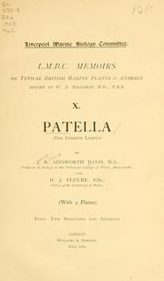 Cover of: Patella, the common limpet