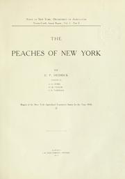 Cover of: peaches of New York