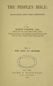 Cover of: The people's Bible by Parker, Joseph