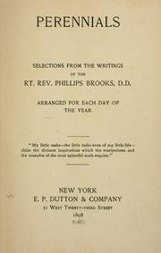 Cover of: Perennials by Phillips Brooks