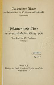 Cover of: Pflanzen und Tiere im Lehrgebäude der Geographie.