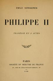 Philippe II by Emile Verhaeren