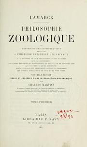 Cover of: Philosophie zoologique by Jean Baptiste Pierre Antoine de Monet de Lamarck