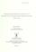 Cover of: Phytotoxicology pre-operational assessment survey in the vicinity of the Canada Brick property (formerly Milton Brick) August 16, 1990