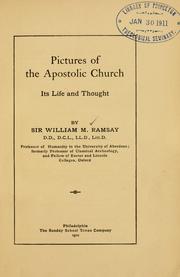 Cover of: Pictures of the apostolic church: its life and thought