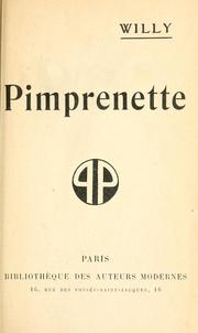 Cover of: Pimprenette by Henry Gauthier-Villars