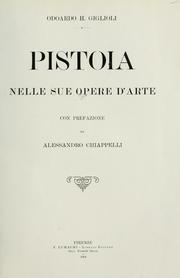 Cover of: Pistoia nelle sue opere d'arte
