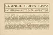 Cover of: Pocket souvenir of Council Bluffs, Iowa ... | 
