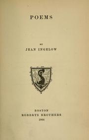 Cover of: Poems. by Jean Ingelow