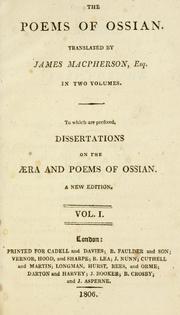 Cover of: Poems of Ossian | James Macpherson