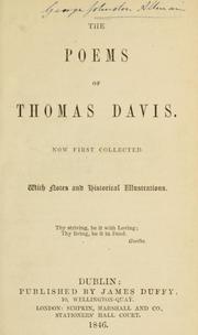 Cover of: The poems of Thomas Davis by Thomas Osborne Davis