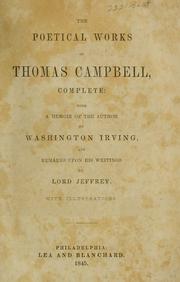 The poetical works of Thomas Campbell by Thomas Campbell