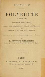 Cover of: Polyeucte, martyr by Pierre Corneille