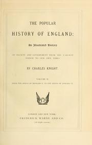 Cover of: The popular history of England by Charles Knight