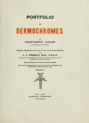 Cover of: Portfolio of dermochromes by Eduard Jacobi