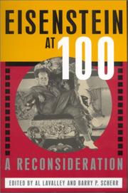 Cover of: Eisenstein at 100: A Reconsideration