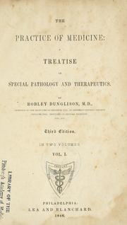 Cover of: practice of medicine | Robley Dunglison
