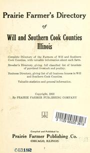 Cover of: Prairie Farmer's directory of Will and Southern Cook Counties, Illinois. by 