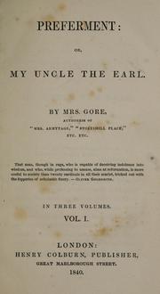 Cover of: Preferment by Gore Mrs.