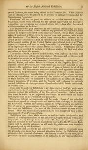 Premium list and regulations of the eighth national exhibition of the United States Agricultural Society by United States Agricultural Society. National Exhibition