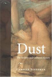 Cover of: Dust: the archive and cultural history