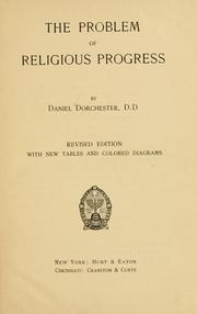 Cover of: problem of religious progress