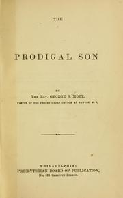 Cover of: prodigal son.