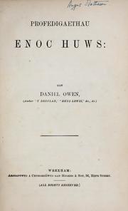 Cover of: Profedigaethau Enoc Huws