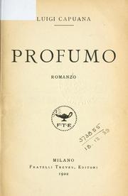 Cover of: Profumo by Luigi Capuana