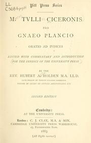 Cover of: Pro Gnaeo Plancio by Cicero