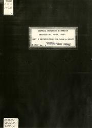 Project r-82, central business district urban renewal project: final project report, application for loan and grant, part i by Boston Redevelopment Authority