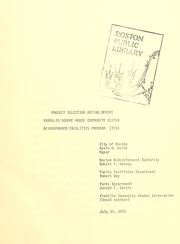Project selection rating report, Franklin square house community center, neighborhood facilities program by Boston Redevelopment Authority