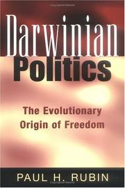 Cover of: Darwinian Politics: The Evolutionary Origin of Freedom (Rutgers Series on Human Evolution)