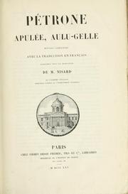 Cover of Pétrone, Apulée, Aulu-Gelle