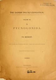 Cover of: Pycnogonida by Frederik Vilhelm August Meinert, Frederik Vilhelm August Meinert