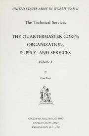 The Quartermaster Corps by Erna Risch