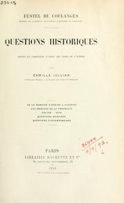 Cover of: Questions historiques