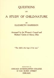 Cover of: Questions on A study of child-nature