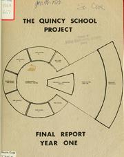 Cover of: Quincy school project - final report, year one.