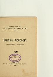 Cover of: Rabínská moudros: veselohra o 3 jednáních