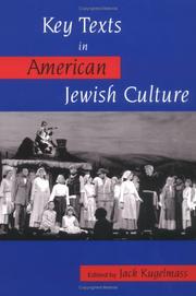 Cover of: Key Texts in American Jewish Culture | Jack Kugelmass