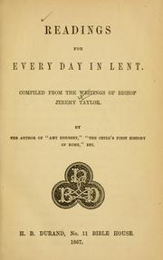 Cover of: Readings for every day in Lent