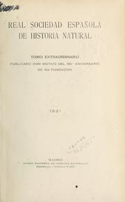 Real Sociedad Española de Historia Natural by Sociedad Española de Historia Natural