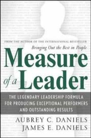 Cover of: Measure of a Leader