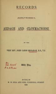 Records relating to the dioceses of Ardagh and Clonmacnoise by John Monahan