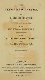 Cover of: The reformed pastor by Richard Baxter